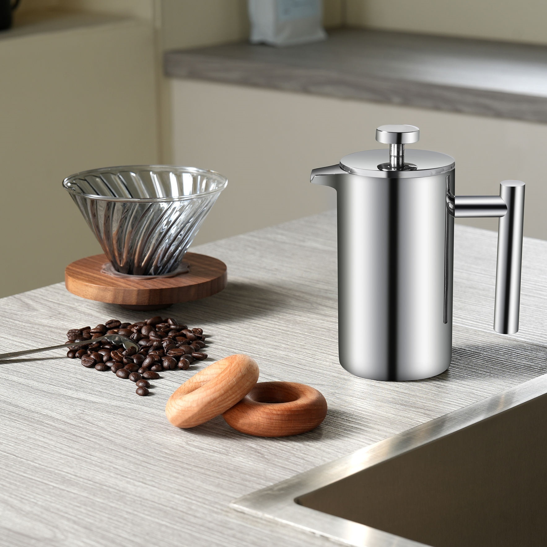 French press coffee maker